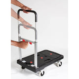 Plataforma de carga manual de 4 ruedas con 300lb (150kg) de capacidad. Magna Cart Flatform