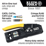 ▶ KLEIN TOOLS Pelacables  Pinza Ponchadora / - Modular Klein Tools