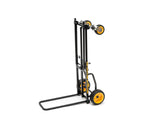 Carretilla (Mini Deslizador de Tierra) 8 en 1 Plegable multicarro/Carretilla de Mano, Carretilla de Plataforma/Marco telescópico de 28 a 108 Pulgadas/Capacidad de Carga de 8 Libras, Negro