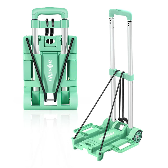 Carritilla de Mano Plegable, Pequeño Dolly, Portátil con Ruedas, Dolly Ligero para Mochila - de Carga Compacto y Plegable para Transporte Fácil,carrito plegable con ruedas,carro plegable con ruedas