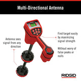 Buscador de tuberías y cables subterráneos RIDGID 19238 Localizador de tuberías subterráneas y dispositivo de ubicación de cables subterráneos pequeño