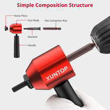 ▶ Remachadora Profesional Kit adaptador de tuerca de remache con 100 accesorios de tuerca, adaptador de pistola de tuerca fácil de instalar para pistola de remache eléctrica, adaptador de pistola de remache eléctrico,