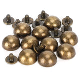 🔩 30 Juegos de Pies de Bolso, Cabeza de Clavo, Remaches Redondos de Metal, Tornillo de Hongo para Bolso Artesanal de Cuero, Decoración de Zapatos