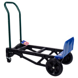 Carretilla 400 libras de capacidad, ultraligero, superfuerte, nailon convertible de mano y carretilla