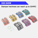 ▶ Herramienta de prensado hidráulica  de CA, kit manual de crimpado de manguera de CA, aire acondicionado de alta presión para accesorios de manguera de púas y abalorio, herramienta de reparación