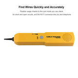 Probador de circuitos de trazador de cables eléctricos con generador de tonos y kit de sonda, probador de localización de señales de cable, continuidad del circuito de prueba, línea telefónica de red,