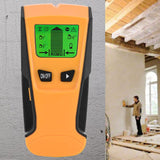 ▶ Buscador de tuberías y cables subterráneos Detector de Pared Encontrar Stud Finder con 3-en-1 Metal AC Alambres Escáner de Madera con Pantalla LCD Retroiluminada, para Detecta AC Cable, Metal Tuberías, Madera En La Pared Cemento