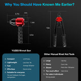 ▶ Remachadora Profesional Juego de Herramientas de remachado para Taladro inalámbrico, Juego de Remachadora de 5 Clavijas métricas y 5 SAE y 50 Tuercas de Remache Surtidas, Bolsa de Transporte Resistente