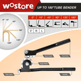 ▶ Dobladora de tubos de 180 grados para 1/4, 5/16 y 3/8 pulgadas, cobre y aluminio, acero inoxidable, color negro