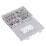 180 Uds. Kit de Tuercas de Remache M3 M4 M5 M6 M8 M10 304 Inserto de Tuerca de Remache Roscado de Acero Inoxidable Tuercas de Inserción de Cabeza Plana para Automóviles