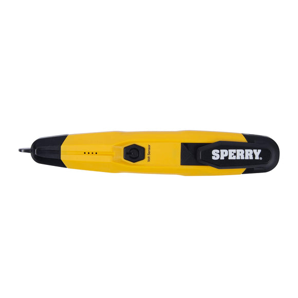 Detector con linterna, cETLus Listed Lifetime, Warranty, 1, 5 Clams/Master probador de voltaje sin contacto, amarillo