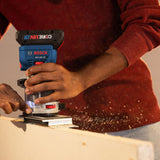 Routers de velocidad variable BOSCH 18V Brushless Colt™ Palm Router | Potencia y precisión inalámbricos para proyectos de carpintería – Incluye sistema de extracción de polvo y control de velocidad variable (herramienta