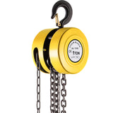 Polipasto de cadena de mano, bloque de cadena de capacidad de 1 tonelada, bloque de cadena manual de elevación de 20 pies, polipasto manual con construcción de acero de grado industrial para