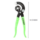 Alicates de doblado de tubos profesionales, tubos de latón, cobre, acero y aluminio, líneas de freno de diámetros: 5/16", 3/8", 3/16" y 1/4", acero