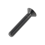 Wanyifa Titanio Ti M6x10 15 20 25 30 35 40 45 mm Tornillo hexagonal de cabeza plana avellanada, paquete de 4 tornillos (M6x35 mm, negro)