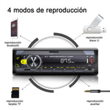 ▶ Autoestereo Reproductor Estereo para Automovil MP3, Control por Voz, Dual USB Apoyar AUX/TF/Disco U/FM Bluetooth Estereos con Tarjeta, Llamada Bluetooth + Control Remoto FM