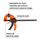 Truper PAR-112, Prensa de ajuste rápido de 12"con cuerpo de nylon
