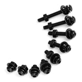 Mywish - Juego de 20 tornillos de tornillo de 1/4-20 x 1-1/2 pulgadas, tornillos de cabeza de botón de 1-1/2 pulgadas, tuercas y pernos de acero inoxidable 304, tornillos Allen 18-8, kit surtido de