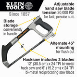 ▶ KLEIN TOOLS Arco para Segueta, Ergonómico hasta 30.000 PSI.