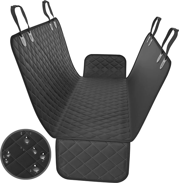 ▶ Cubierta Asiento Coche Perro, Funda Coche Perro Mascota Impermeable Proteja su automóvil de rasguños, cabello o barro, hamaca resistente al agua para perros de 4 capas para el asiento trasero