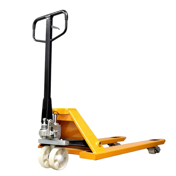Patín Hidráulico de Carga Manual, Capacidad 3 Toneladas, Altura Máxima 20 cm, Montacarga para Almacén, Transpaleta Manual para Movimiento de Palets hasta 3000 Kg