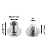 🔩 Cionyce - Juego de 50 tornillos de fijación de postes de rosca Chicago M5 x 6 mm, tornillos de encuadernación Phillips Chicago, kit surtido para piel, álbumes de recortes, libros, álbumes de fotos