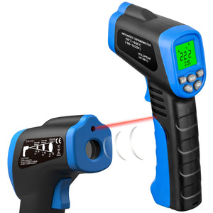 HoldPeak hp-981 C Digital láser sin Contacto termómetro de Infrarrojos -58 & # x2109; & # xff5e; 1022 & # x2109; (-50 & # x2103; & # xff5e; 550 & # x2103;), Azul y Negro