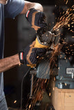 GREASE MONKEY - Guantes mecánicos híbridos de piel Gel-Pro, guantes de trabajo con palma de piel con protección de gel contra impactos y capacidad de pantalla táctil, grandes