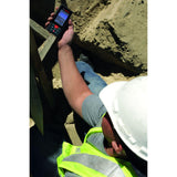 BOSCH GLM400C Blaze Medida láser conectada al aire última intervensión con visor, incluye 3 baterías AA, correa de mano y bolsa