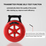 ▶ Buscador de tuberías y cables subterráneos,  Tuberías De Agua, Profundidad De Detección De 40 Cm, Con 7 Sondas Impermeables Y Perilla De Ajuste De Sensibilidad, Cable De Señal De 20/30/40 M, Adecuado Para Tuberías De Pvc,20m