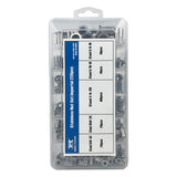 🔩 Juego de 228 tuercas de remache de acero inoxidable, surtido de tuercas de remache SAE UNC 8#-32, 10#-24, 1/4"-20, 5/16"-18, 3/8"-16, tuerca de remache roscada de cabeza plana, kit surtido de tuercas de remache