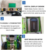 Carretilla eléctrica para Subir escaleras, Carretilla eléctrica de 800 W, Carretilla para Objetos Pesados con batería de Litio, Capacidad de Carga de 220 kg, para Subir y Bajar escaleras, 24 Ah