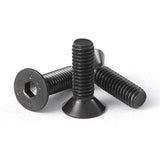 🔩 NIULUNBAO, Tornillos Hexagonales de Cabeza Plana, M6-1.0 x 60 mm, 25 Unidades, Negro, Acero Aleado Grado 10.9, Óxido Negro, Allen Hex Socket de 4 mm, Métrico Totalmente Roscado