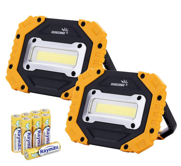 Luz de Trabajo LED Portátil, Reflector, Iluminación para Sitios de Construcción, Impermeable para Acampar, Senderismo, Reparación de Automóviles,SOS de Emergencia con Batería