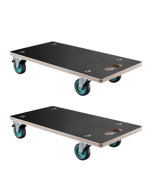 Carretilla capacidad de carga de 550 libras, ruedas móviles de muebles con 4 ruedas silenciosas TPR, carretilla plana rectangular multifuncional para muebles de piano, sofá, lavadora, nevera,
