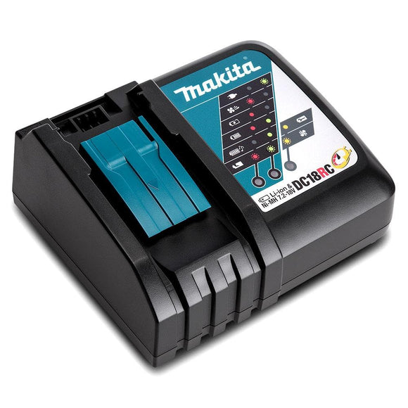 Cargador (220-240, 50/60, 9 A, Ión de litio, 0.36 h, 3000 mAh) Makita DC18RC -