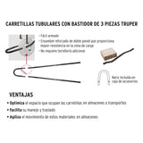 Truper  Carretilla 4.5 ft3, llanta neumática reforzada