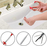 ▶ Limpieza de Alcantarilla Gancho de , Herramientas Limpiadoras para Eliminar Obstrucciones, Incluir 3 Serpientes de Drenaje, 3 Limpiadores de Acero Inoxidable, para Limpieza de Drenaje (6)