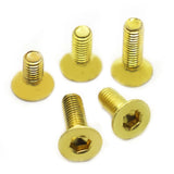 OUFEIJIA M3 M4 M5 M6 M8 Tornillo Allen de Cabeza avellanada Hexagonal de latón Dlat para Uso metalúrgico