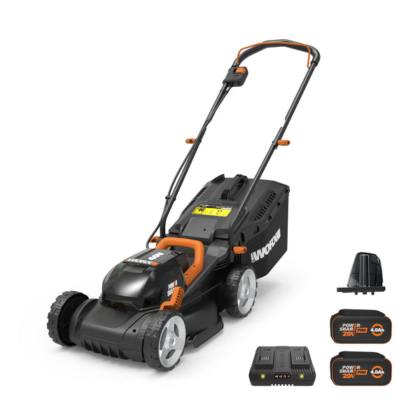 Cortadora de césped inalámbrica Worx de 40 V y 14