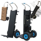 Carretilla eléctrica para Subir escaleras, Carretilla eléctrica de 1200 W, Carretilla para Objetos Pesados Que Ahorra Mano de Obra, batería extraíble, Capacidad de Carga de 280 kg, para Subir y Baja