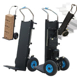 Carretilla eléctrica para Subir escaleras, Carretilla eléctrica de 1200 W, Carretilla para Objetos Pesados Que Ahorra Mano de Obra, batería extraíble, Capacidad de Carga de 280 kg, para Subir y Baja