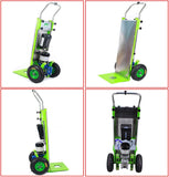 Carretilla eléctrica para Subir escaleras, Carretilla eléctrica de 800 W, Carretilla para Objetos Pesados con batería de Litio, Capacidad de Carga de 220 kg, para Subir y Bajar escaleras, 24 Ah