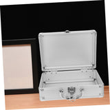 ▶ MALETIN CON RUEDAS Metálico de Aleación de Aluminio Resistente con Cerradura Caja Organizadora Vacía para Herramientas y Maquillaje Compacto y Portátil para Hombre Oficina