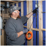 ▶ KLEIN TOOLS Guía jalacables de acero de 0.6 cm × 7.3 m, con diseño optimizado de la carcasa que reduce el esfuerzo de soltura Klein Tools