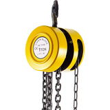 Polipasto de cadena de mano, bloque de cadena de capacidad de 1 tonelada, bloque de cadena manual de elevación de 20 pies, polipasto manual con construcción de acero de grado industrial para