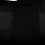 ▶Juego completo de fundas para asientos de coche Flying Banner. Se adaptan a la mayoría de coches, camiones, SUV y furgonetas. Cómodas, compatibles con airbag. Jacquard y poliéster (hilo negro y gris, juego completo - espalda baja).