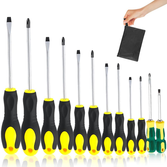 ▶ Juego de Desarmadores-Destornilladores de Precisión Extraíble Profesional Magnética Kit de Herramientas de Reparación para Computadora Móvil Teléfono Inteligente Consola de Juegos (12)