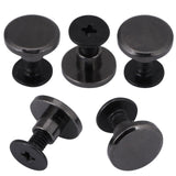 🔩 20 piezas Latón Cabeza plana Correa Correa Remaches Tornillo para zapatos Bolso Artesanía en cuero 5 mm 8 mm, Latón durable Rosca Tuerca plana Clavos Remaches Tornillos Herramientas (5 mm)