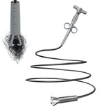 ▶ Serpiente para drenaje, serpiente de plomería - Cable de obstrucción de plomería,Removedor de pelo de serpiente de drenaje, herramienta limpiadora de drenaje para inodoro, fregadero de cocina, bañera